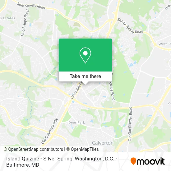 Island Quizine - Silver Spring map