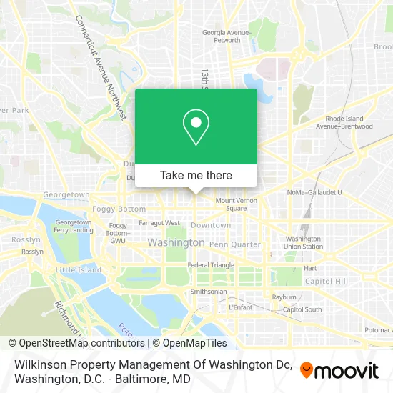 Wilkinson Property Management Of Washington Dc map