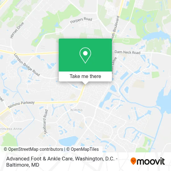 Advanced Foot & Ankle Care map