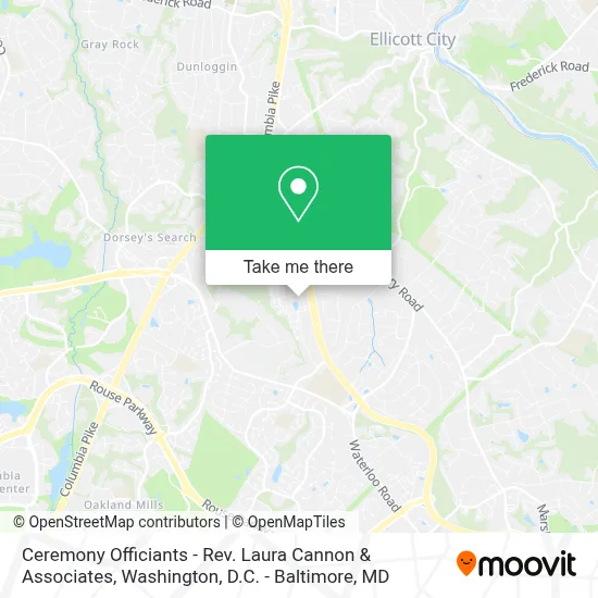 Ceremony Officiants - Rev. Laura Cannon & Associates map