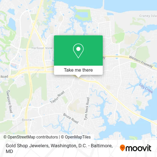 Gold Shop Jewelers map