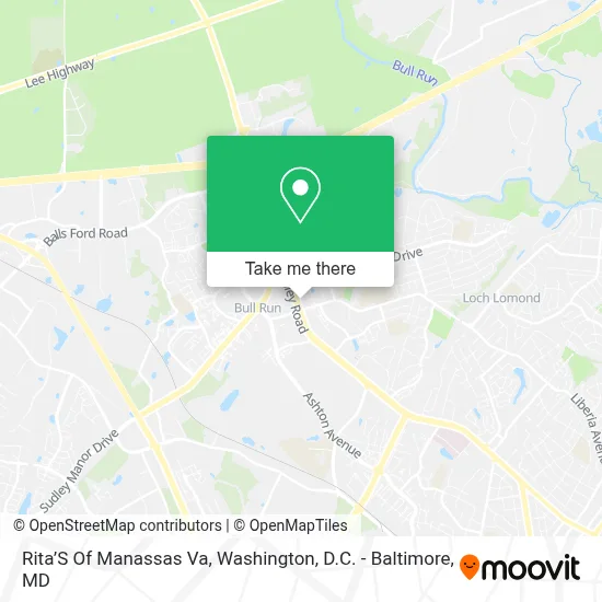 Rita’S Of Manassas Va map