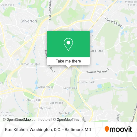 Ko's Kitchen map