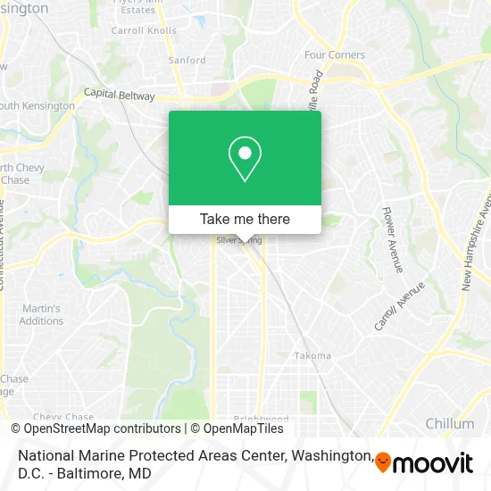 National Marine Protected Areas Center map