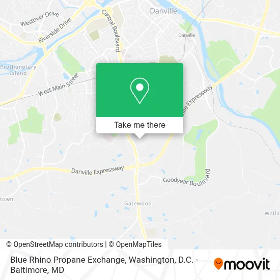 Blue Rhino Propane Exchange map