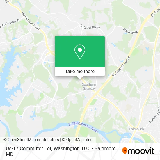 Us-17 Commuter Lot map
