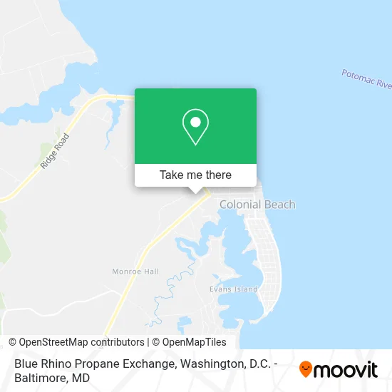 Blue Rhino Propane Exchange map
