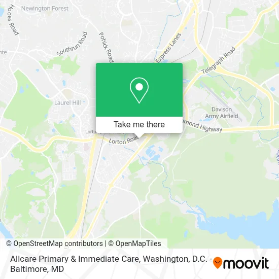 Allcare Primary & Immediate Care map