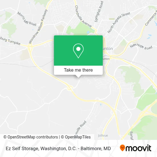 Ez Self Storage map