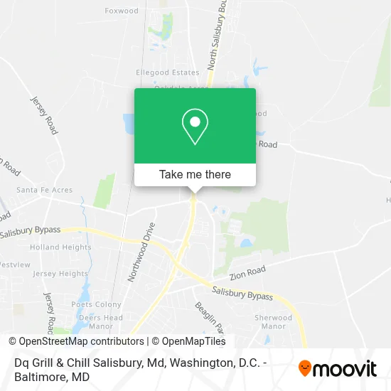 Dq Grill & Chill Salisbury, Md map