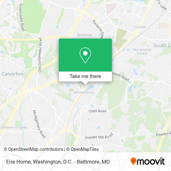 Erie Home map