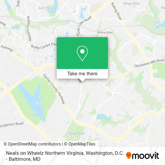 Neals on Wheelz Northern Virginia map