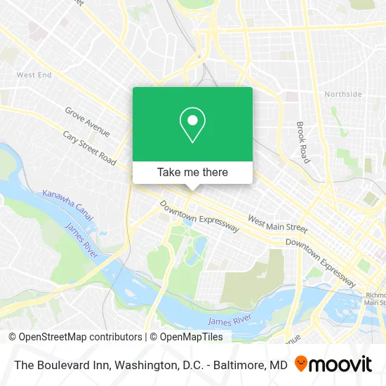 The Boulevard Inn map