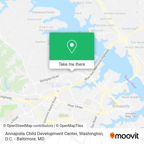 Annapolis Child Development Center map