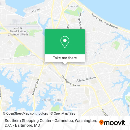 Southern Shopping Center - Gamestop map