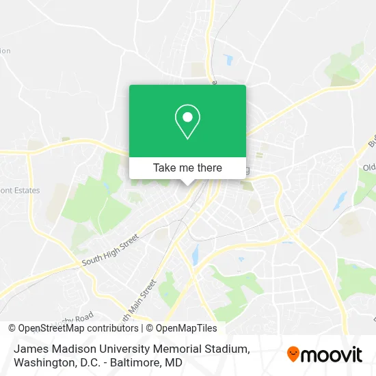 James Madison University Memorial Stadium map