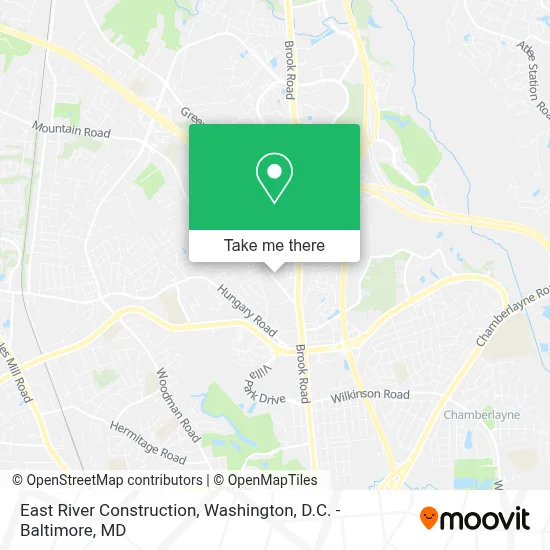 East River Construction map