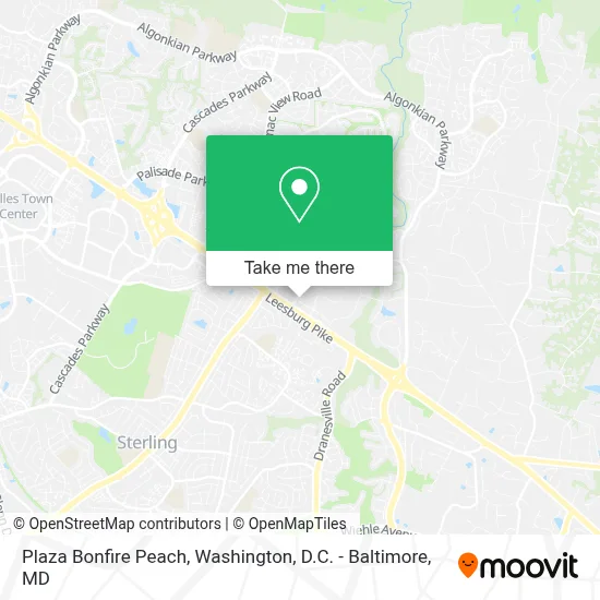 Plaza Bonfire Peach map