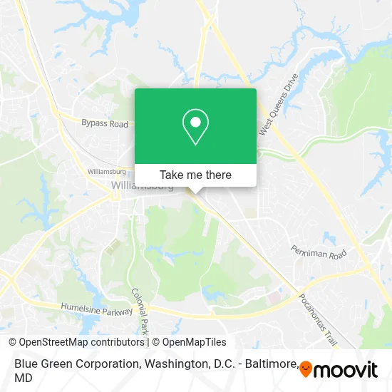 Blue Green Corporation map