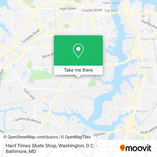 Hard Times Skate Shop map