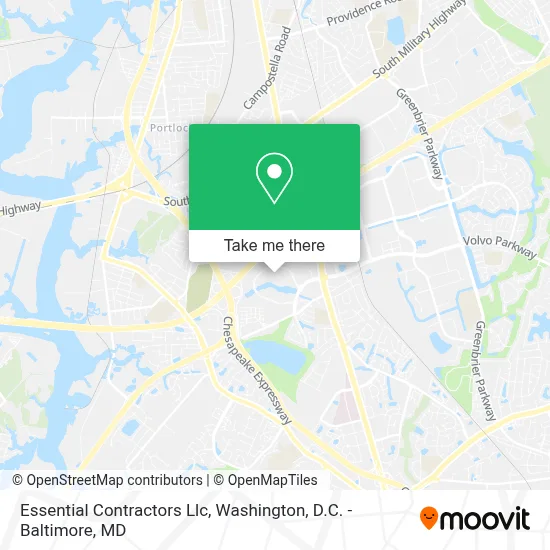 Essential Contractors Llc map