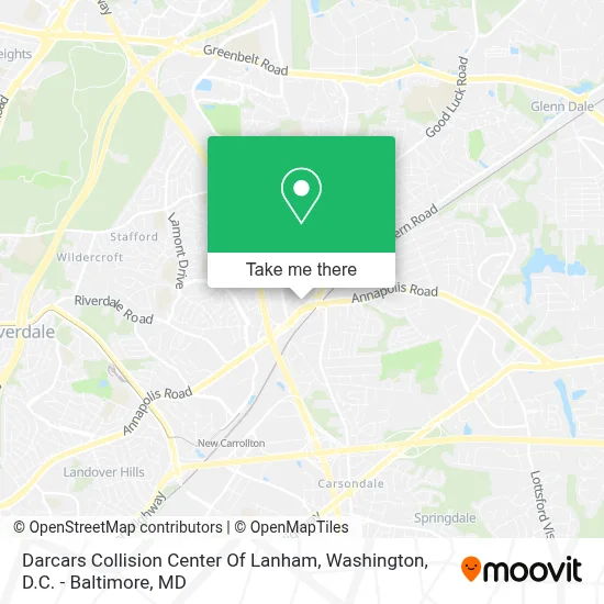 Darcars Collision Center Of Lanham map