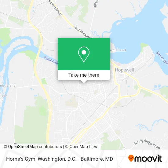 Horne's Gym map