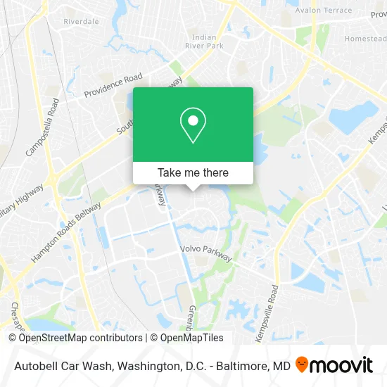 Autobell Car Wash map