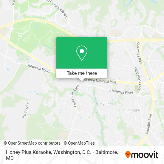 Honey Plus Karaoke map