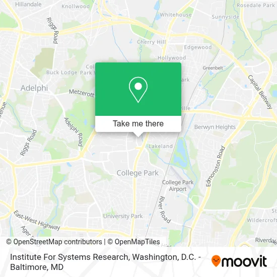 Institute For Systems Research map