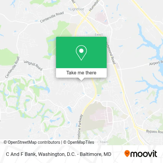 C And F Bank map