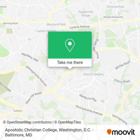 Apostolic Christian College map