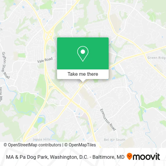 MA & Pa Dog Park map