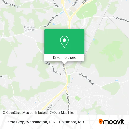 Game Stop map