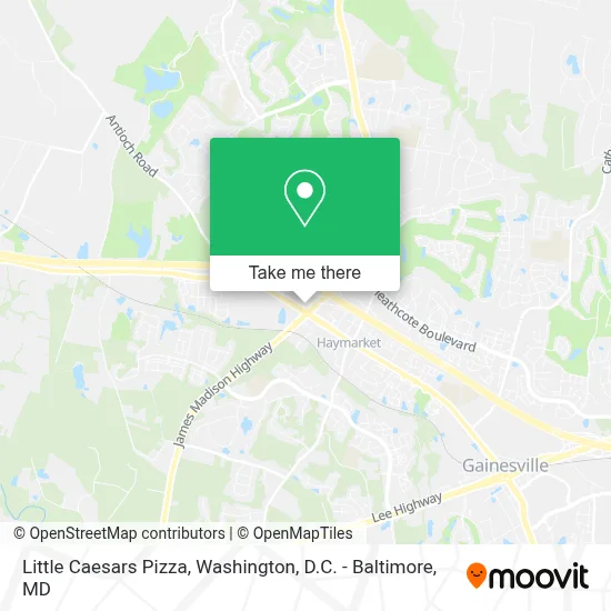 Little Caesars Pizza map