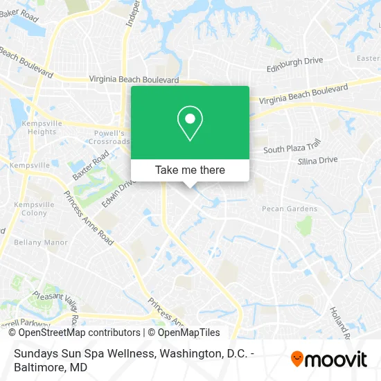 Sundays Sun Spa Wellness map