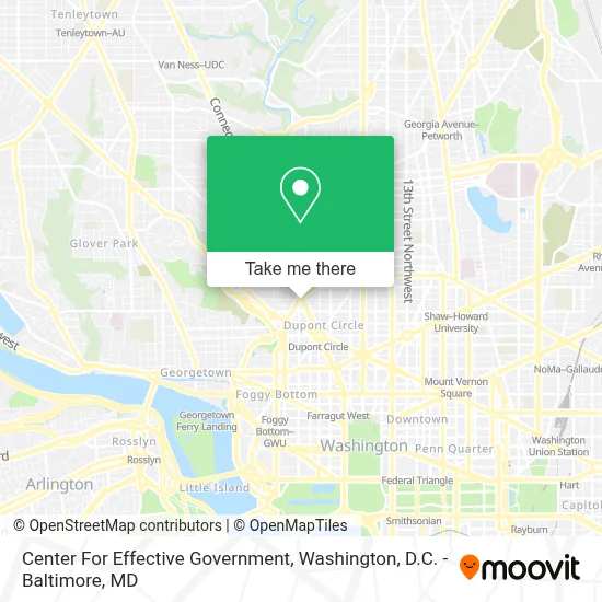 Center For Effective Government map