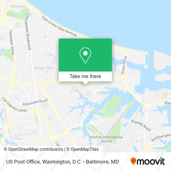 Us Post Office map