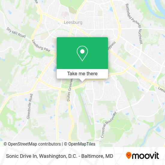 Sonic Drive In map