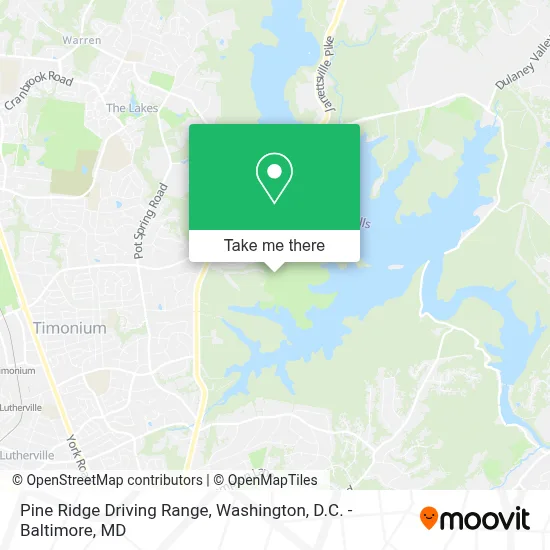 Pine Ridge Driving Range map
