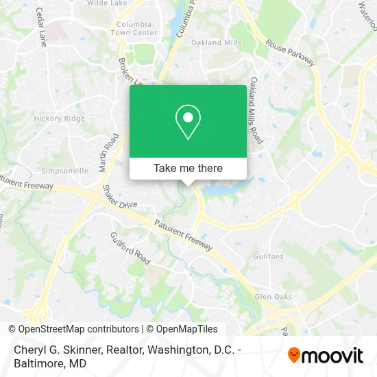 Cheryl G. Skinner, Realtor map