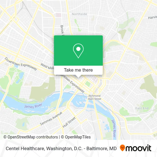 Centel Healthcare map