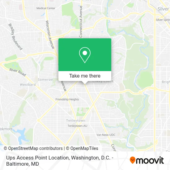 Ups Access Point Location map