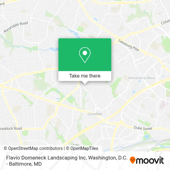 Flavio Domeneck Landscaping Inc map