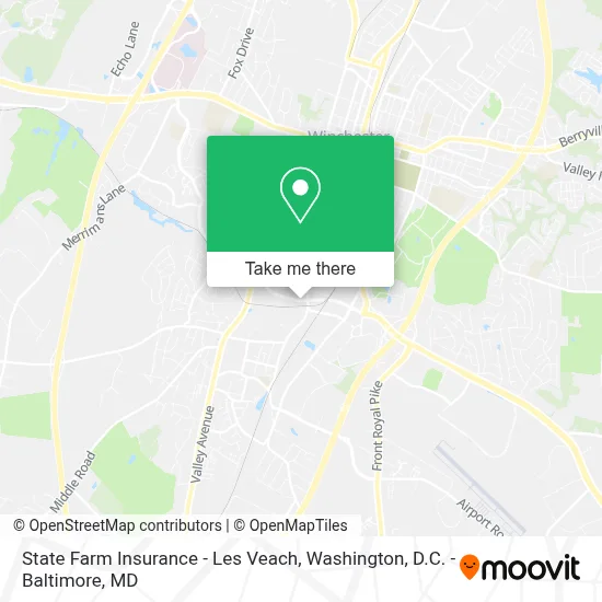 State Farm Insurance - Les Veach map