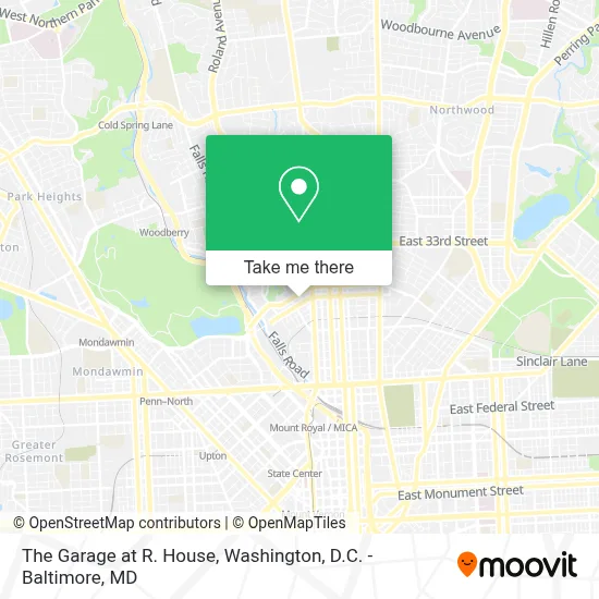 The Garage at R. House map