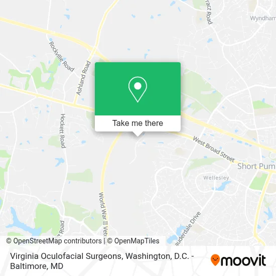 Virginia Oculofacial Surgeons map