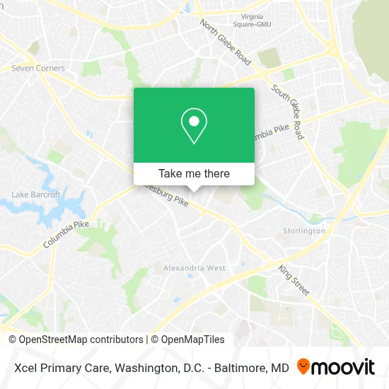 Xcel Primary Care map