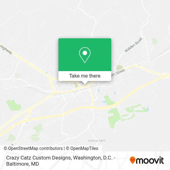 Crazy Catz Custom Designs map