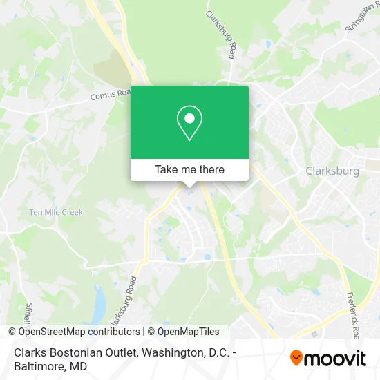 Clarks Bostonian Outlet map